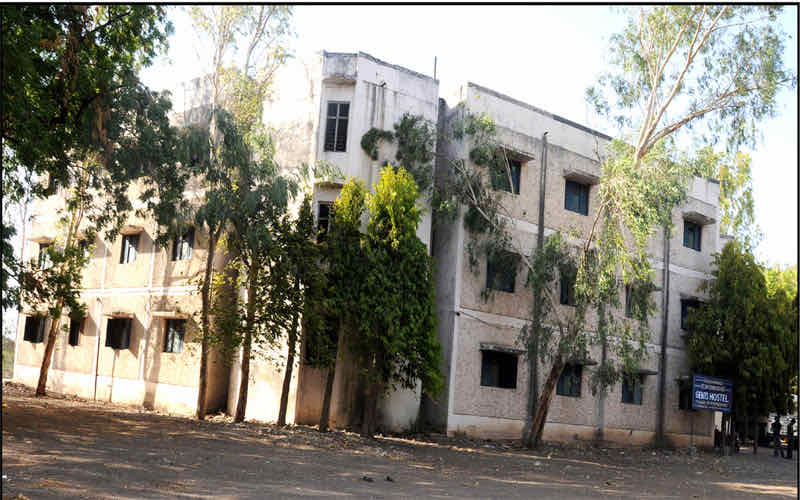 Boys hostel building on the college campus
