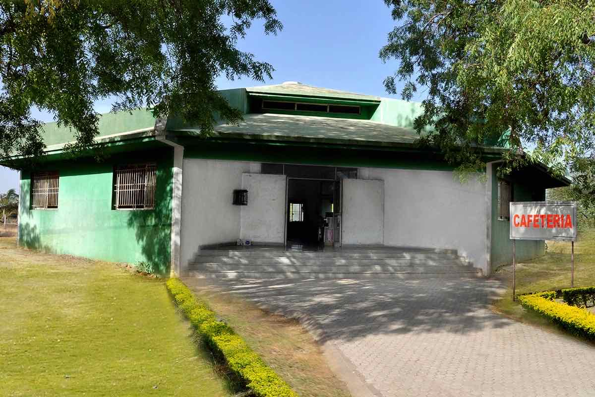 The cafeteria on the shared PSGVP Mandal campus