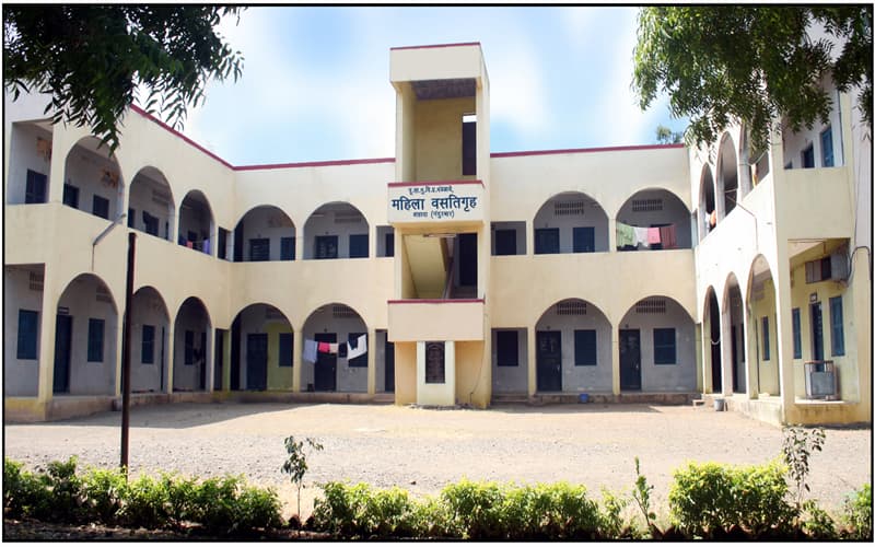 Girls hostel building on the college campus