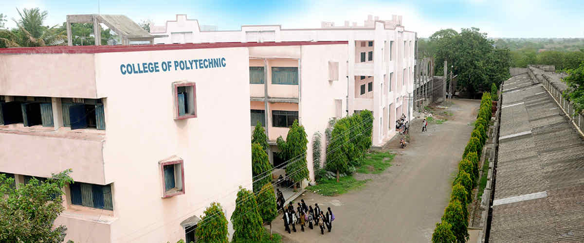 The College of Polytechnic building on the PSGVP Mandal campus